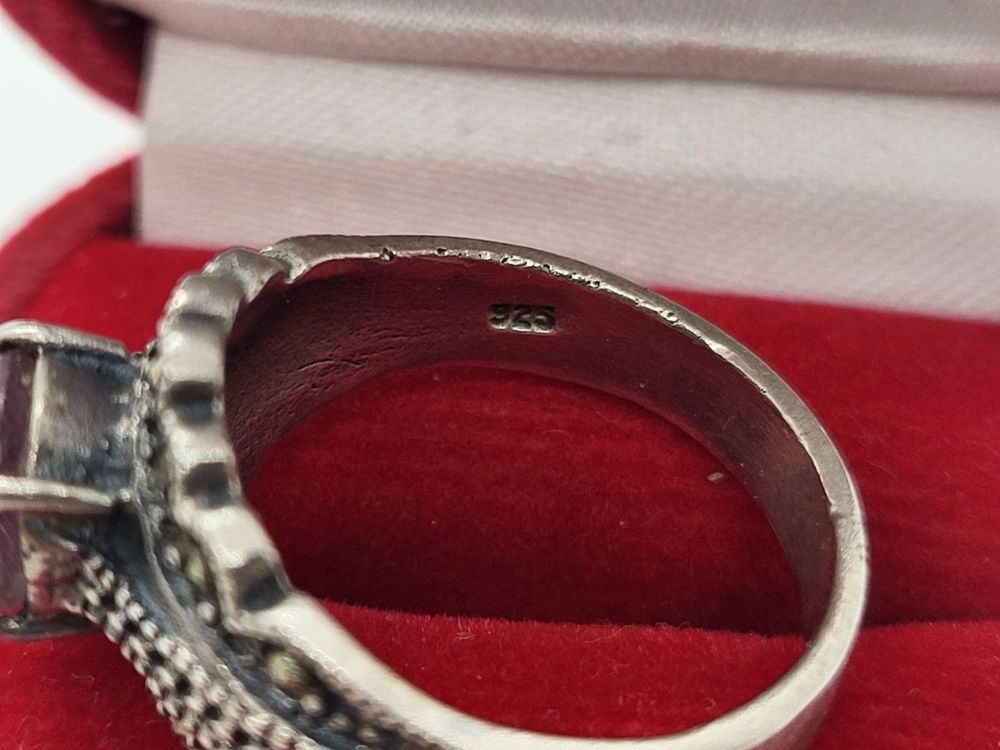 Винтажное кольцо серебро 925 с аметистом