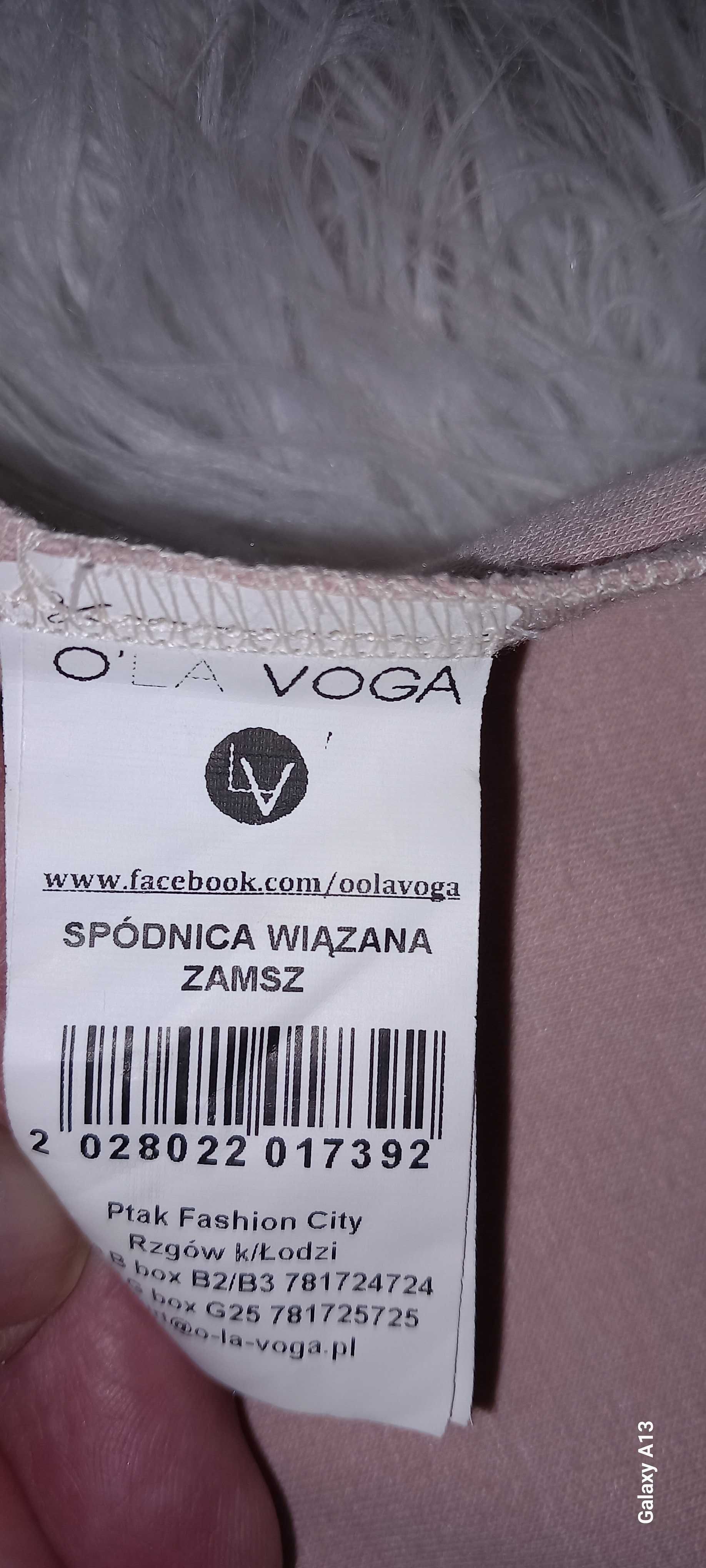 Spódniczka damska zamsz