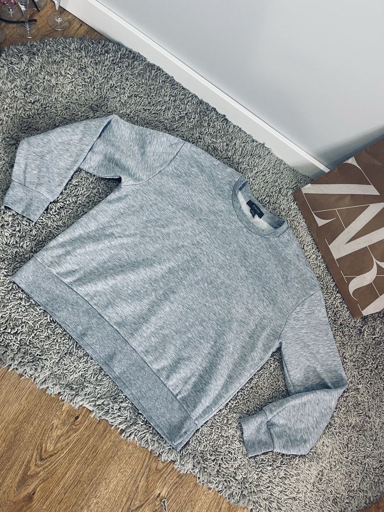 Primark rozm S szara bluza basic crewneck damska basic oversize
