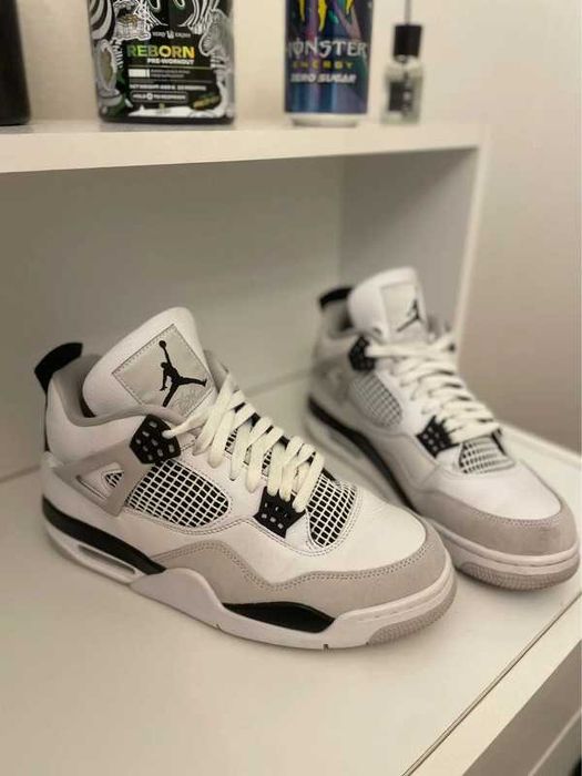 Buty meskie Mokasyny Jordan_4_retro_military_black_R.41