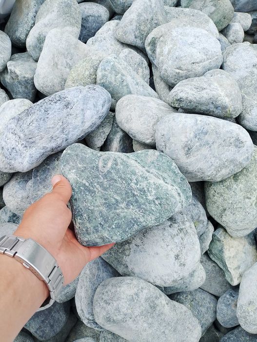 Grys i Otoczak Zielony Serpentynit / Darex Kruszywa i Kamienie Ozdobne