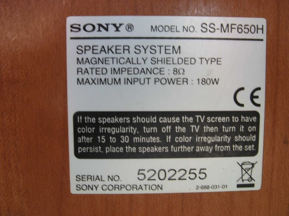 kolumny głośnikowe Sony kpl. 5.1