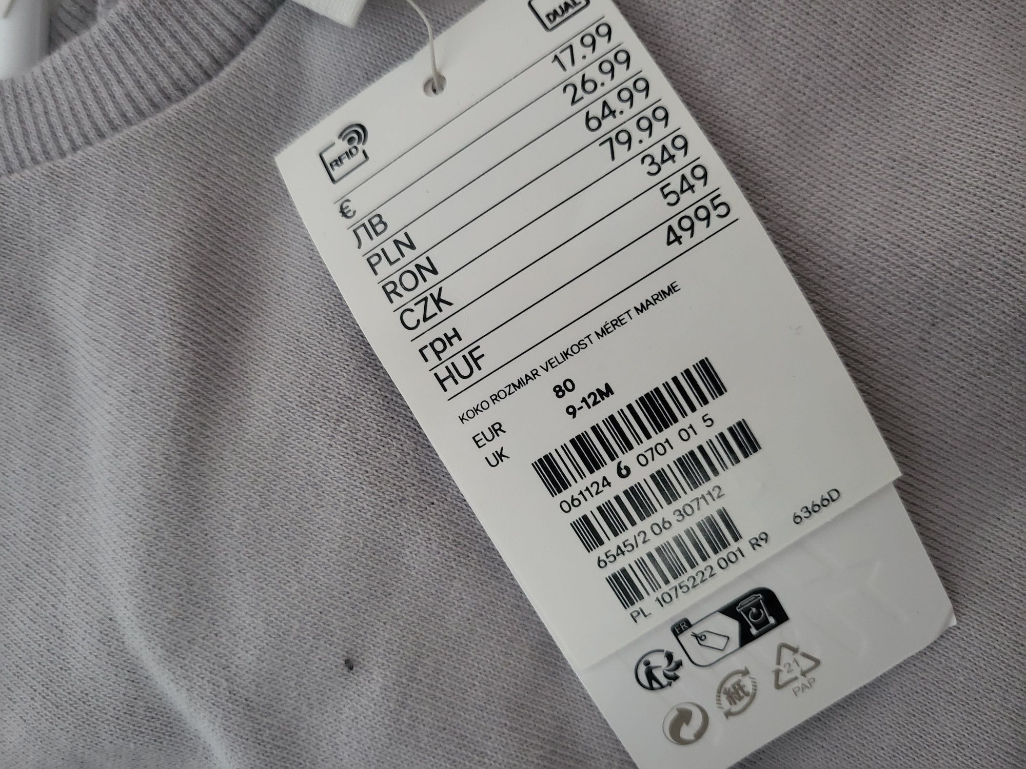 Nowy komplet h&m rozmiar 80