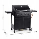 Grill Gazowy Landmann Rookie 4+1 ŻELIWNY DUŻY RUSZT 70x40cm 15kW