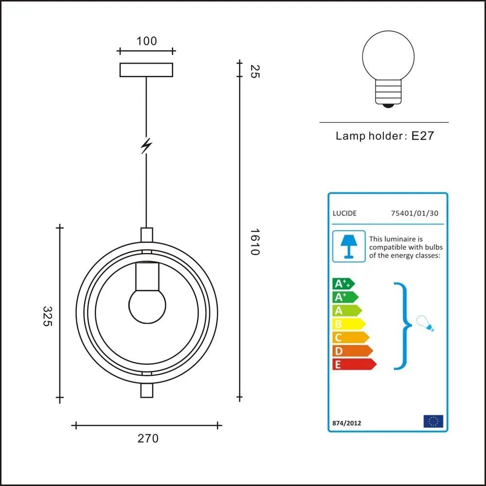 Matiere lampa wisząca z drewna