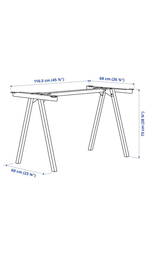 Biurko TROTTEN IKEA 120 x 70