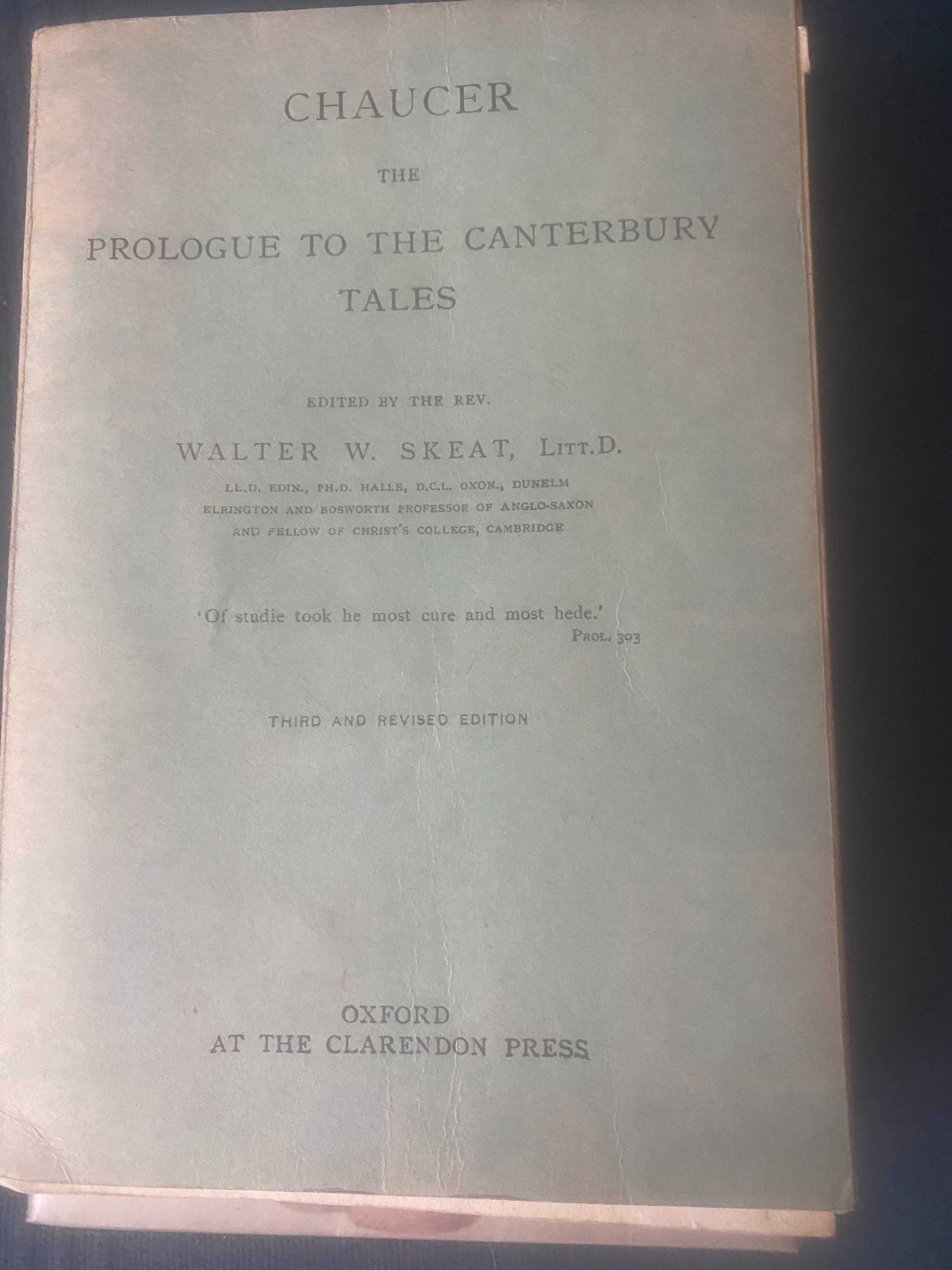 livro chaucer  the canterbury tales