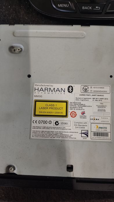 Navi radio zestaw mmi 3g audi a4 b8