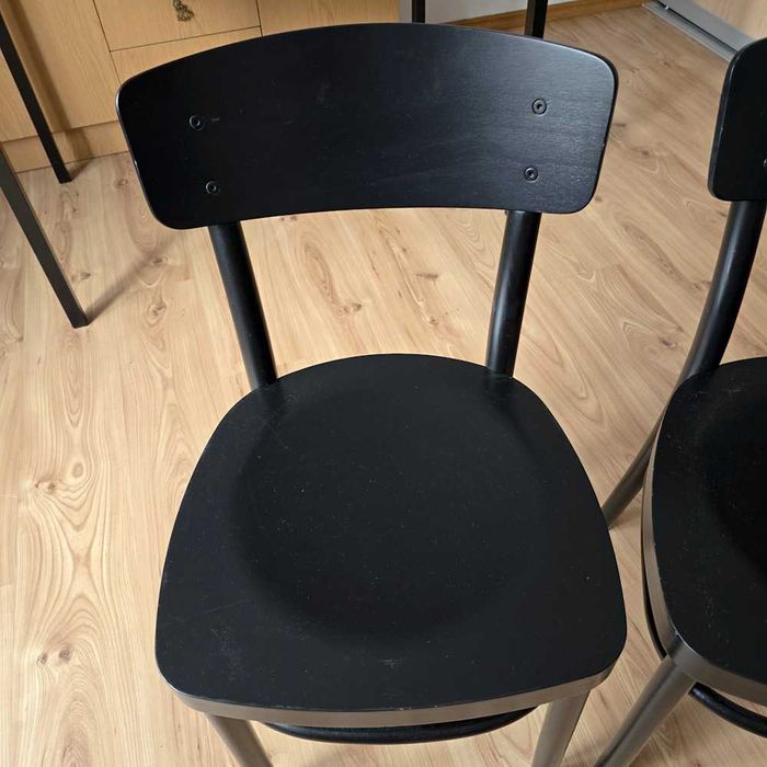 IKEA stół TARENDO + 1 krzesło IDOLF Czarne Dobry Stan