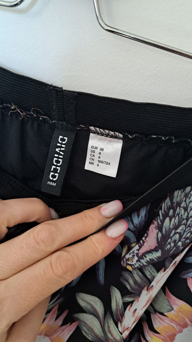Spódnica długa H&M lekka, rozmiar 38