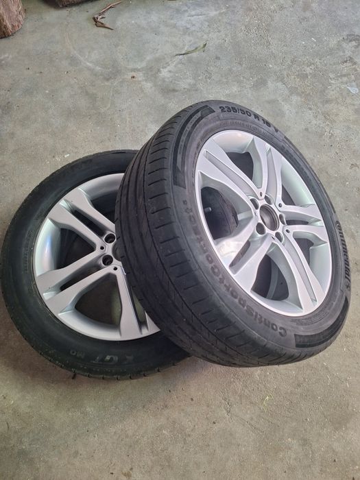 Pneus 235/50 R 18 V Continental e Jantes Mercedes