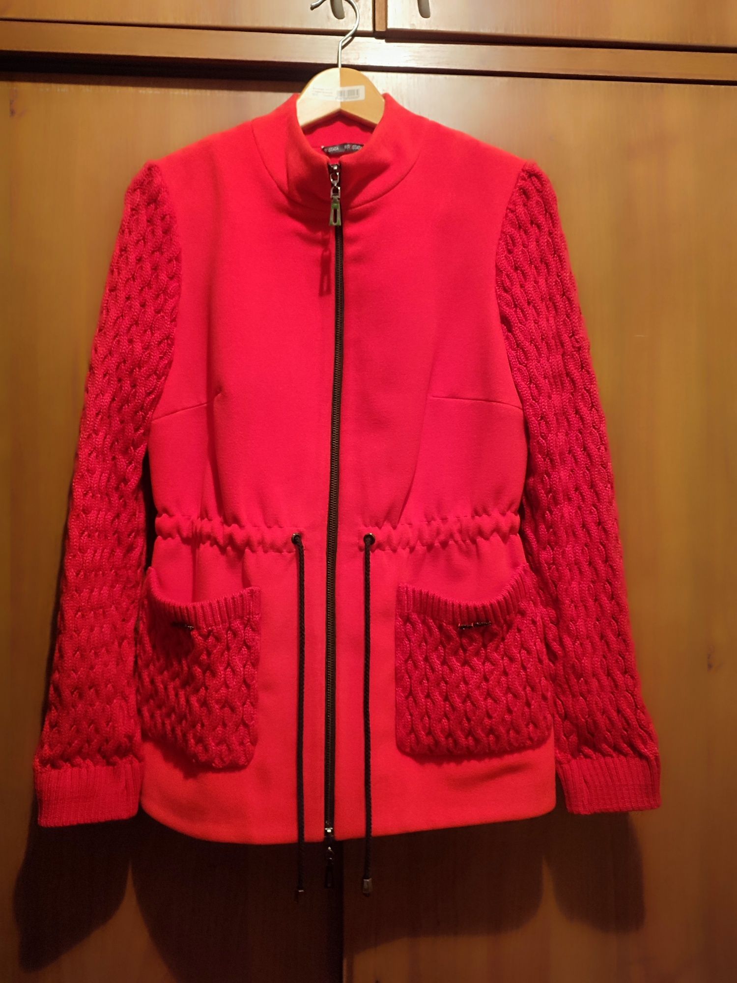 Пальто, куртка ТМ Modus, демисезонное, красное