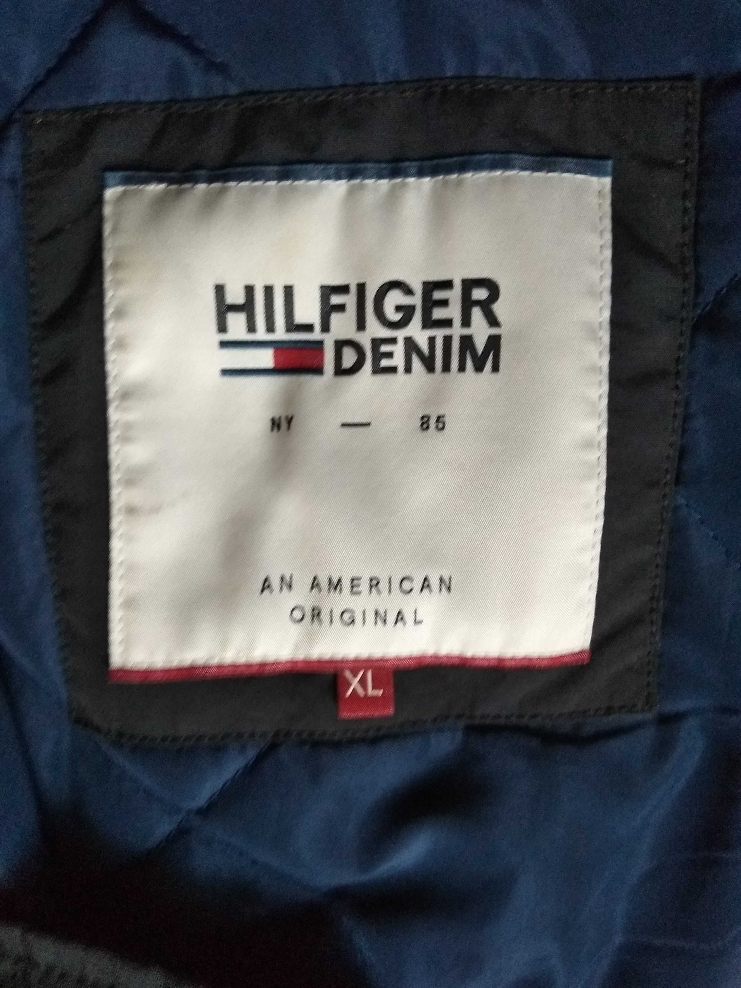 Hilfiger jak nowy Męska kurtka ocieplana bomber XL