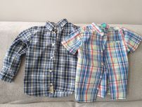 Koszula na długi i krótki rękaw roz. 104 H&M, 2 sztuki