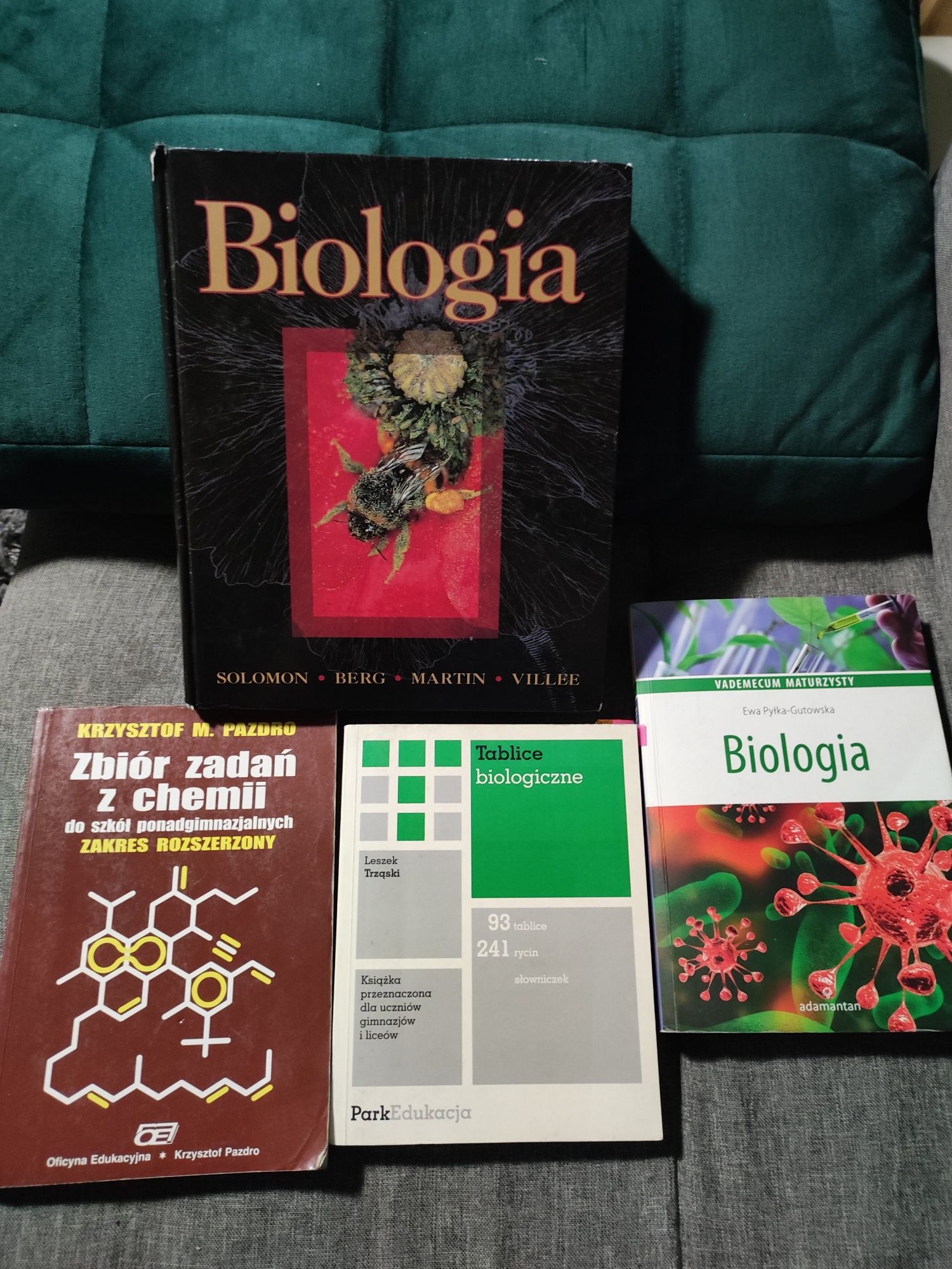 Biologia, chemia, villee, Pazdro,  książki matura rozszerzona