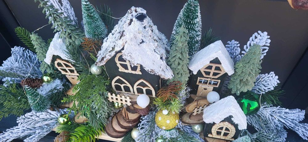 ozdoba świąteczna domek chatka