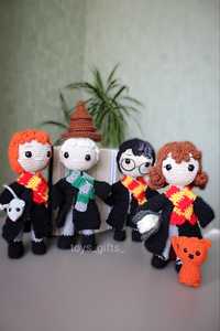 В'язані іграшки Гаррі Поттер іграшки ручної роботи Лялька персонаж