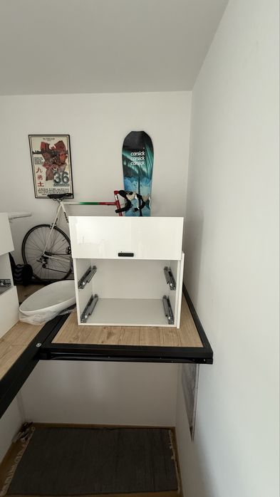 Komoda Długa 220x58x39cm Szafka RTV/Sypialnia Wisząca Szuflada