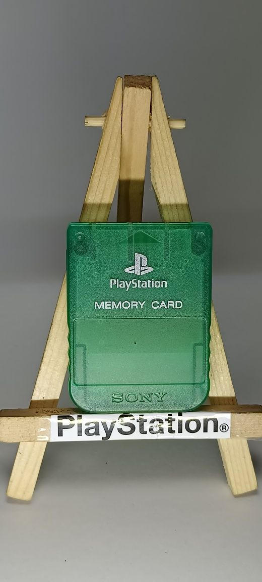 Oryginalna Karta Pamięci do konsoli PlayStation 1 Emerald Ps1 Psx