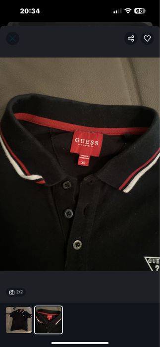 polo da guess preto