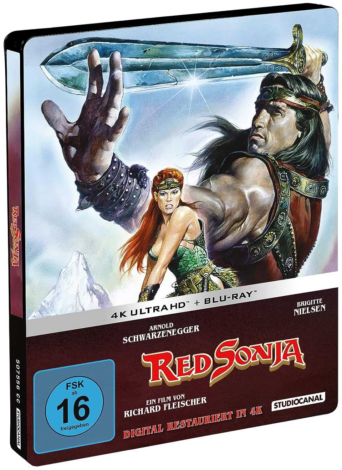 Czerwona RED SONJA Conan 4K+ BD Steelbook set, ENG