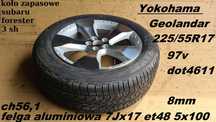 Subaru Forester 3 SH KOŁO zapasowe felga aluminiowa oryginał R17 yokohama  5x100 7jx17