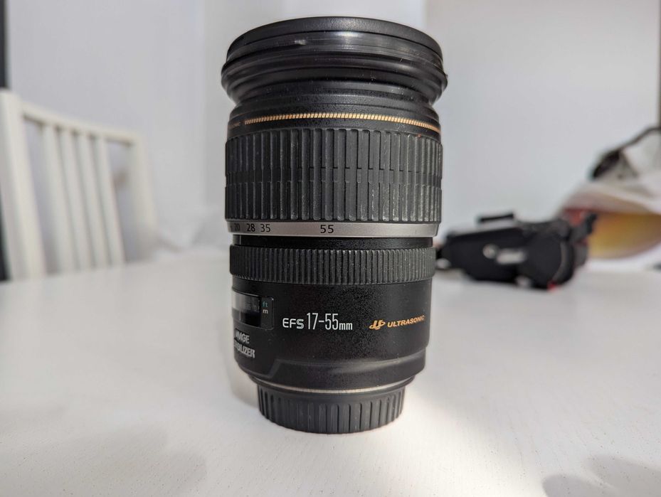 Canon 60D/Canon EF-S 17-55mm f/2.8/punho da bateria/carregador/estoja