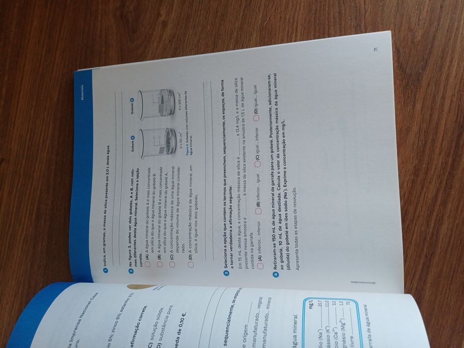 Caderno de actividade  físico-química  protão  7 ano
