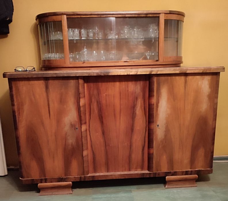 Szafa,komoda, kredens,z nadstawką, nadstawka, PRL