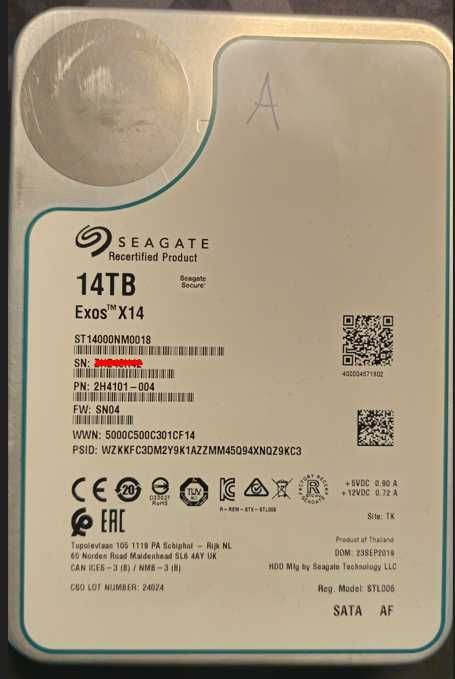 Dysk 14TB Seagate