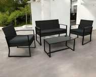 Meble ogrodowe zestaw technorattan stal sofa fotele kolory