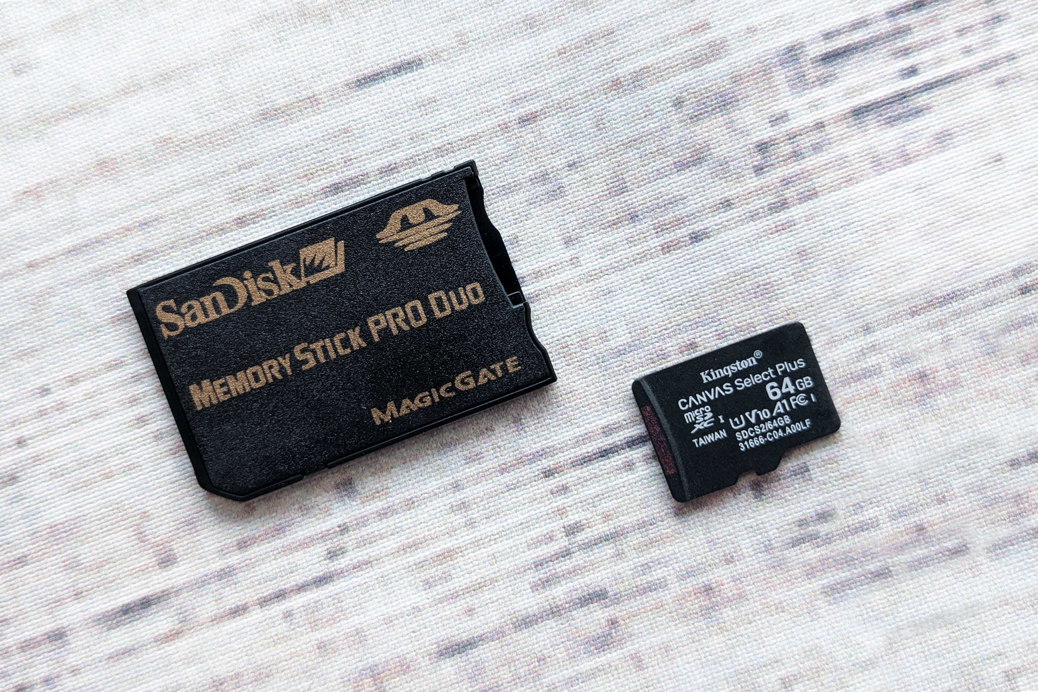 Переходник SanDisk адаптер с MicroSD на Memory Stick Pro Duo Sony PSP