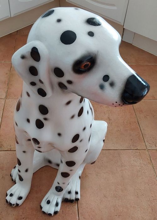 CÃO DALMATA,LOIÇA ORIGINAL BARCELOS,COLEÇÃO.Casa,Quarto,Sala,Garagem.