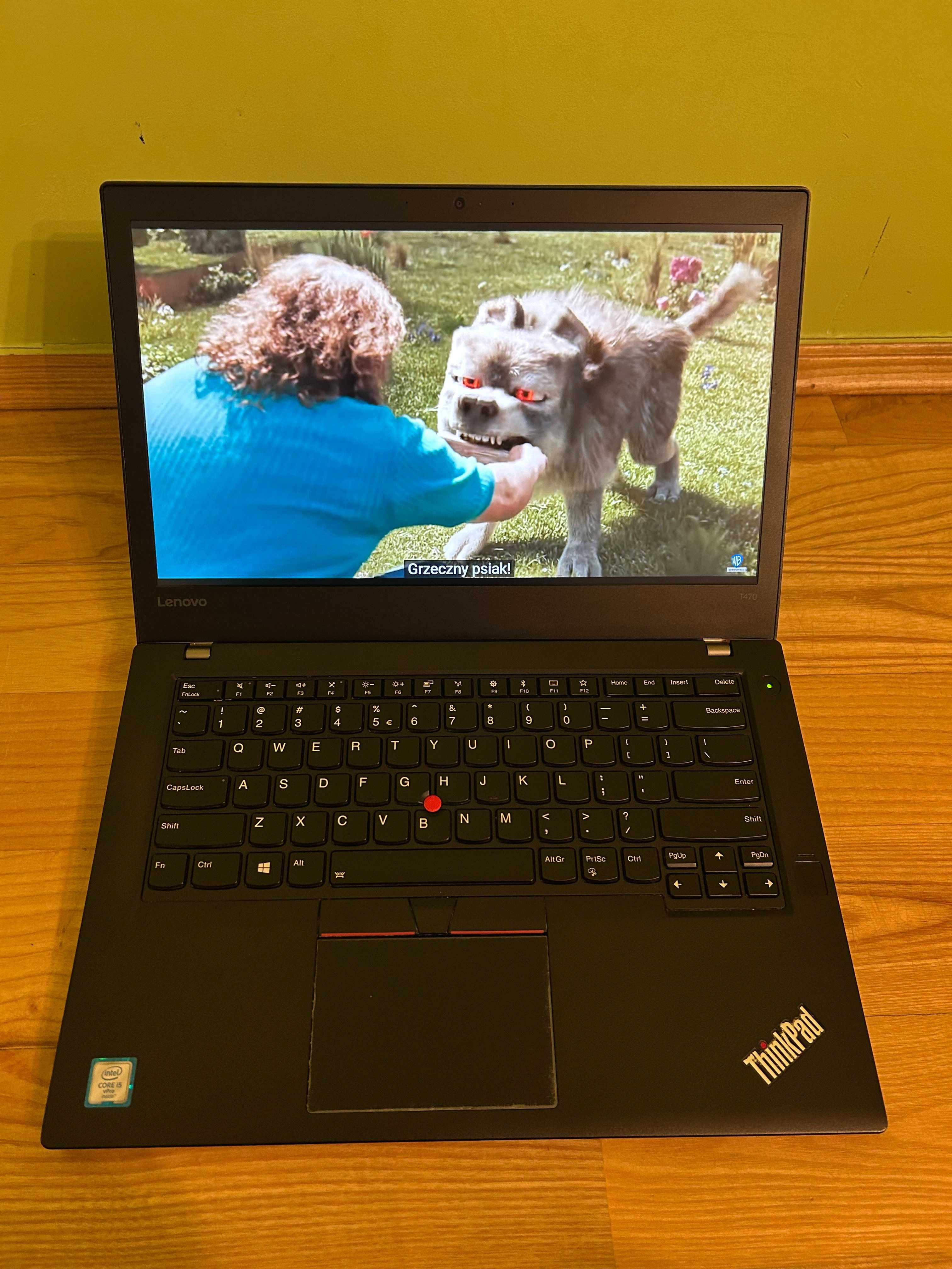 Laptop Lenovo ThinkPad T470, i5, SSD 256GB, 8GB RAM sprawny. Win 11.