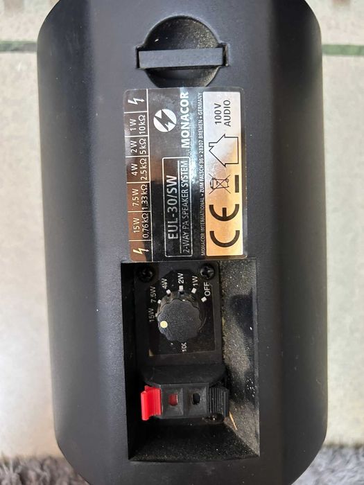 Monacor PA-812DAP - cyfrowy wzmacniacz miksujący + kable +8 głośnikow