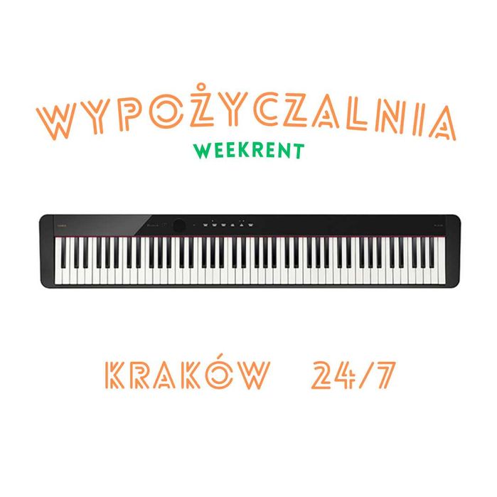 Pianino Casio Privia. Wynajem. Kraków.