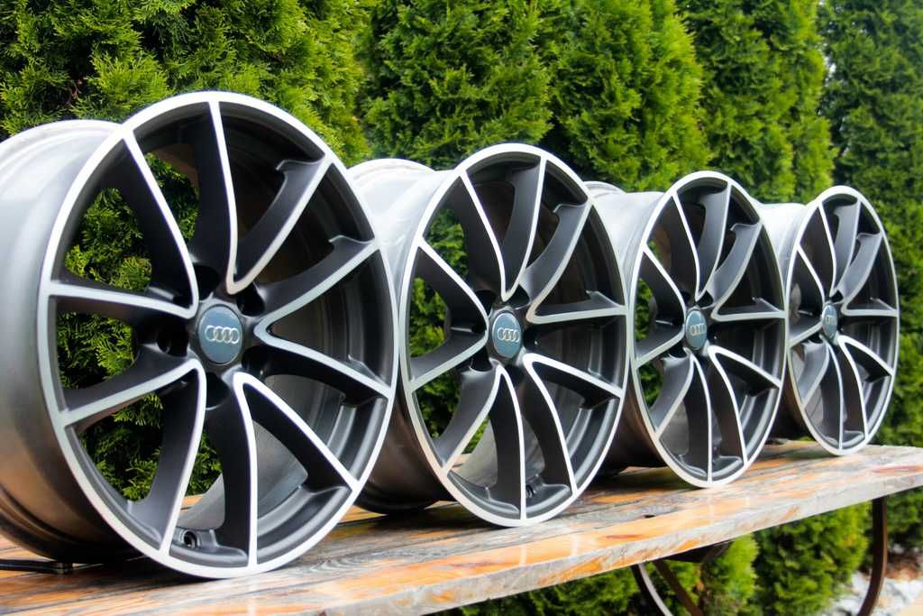 5x112 17 cali Audi A3 A4 A5 A6 A7 A8 jak nowe CIEMNY GRAFIT