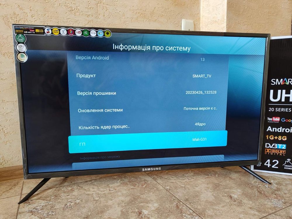 ЦІНИ ЗІ СКЛАДУ | Телевізор Samsung 4K Smart TV Android 13 / 16GB/2 GB