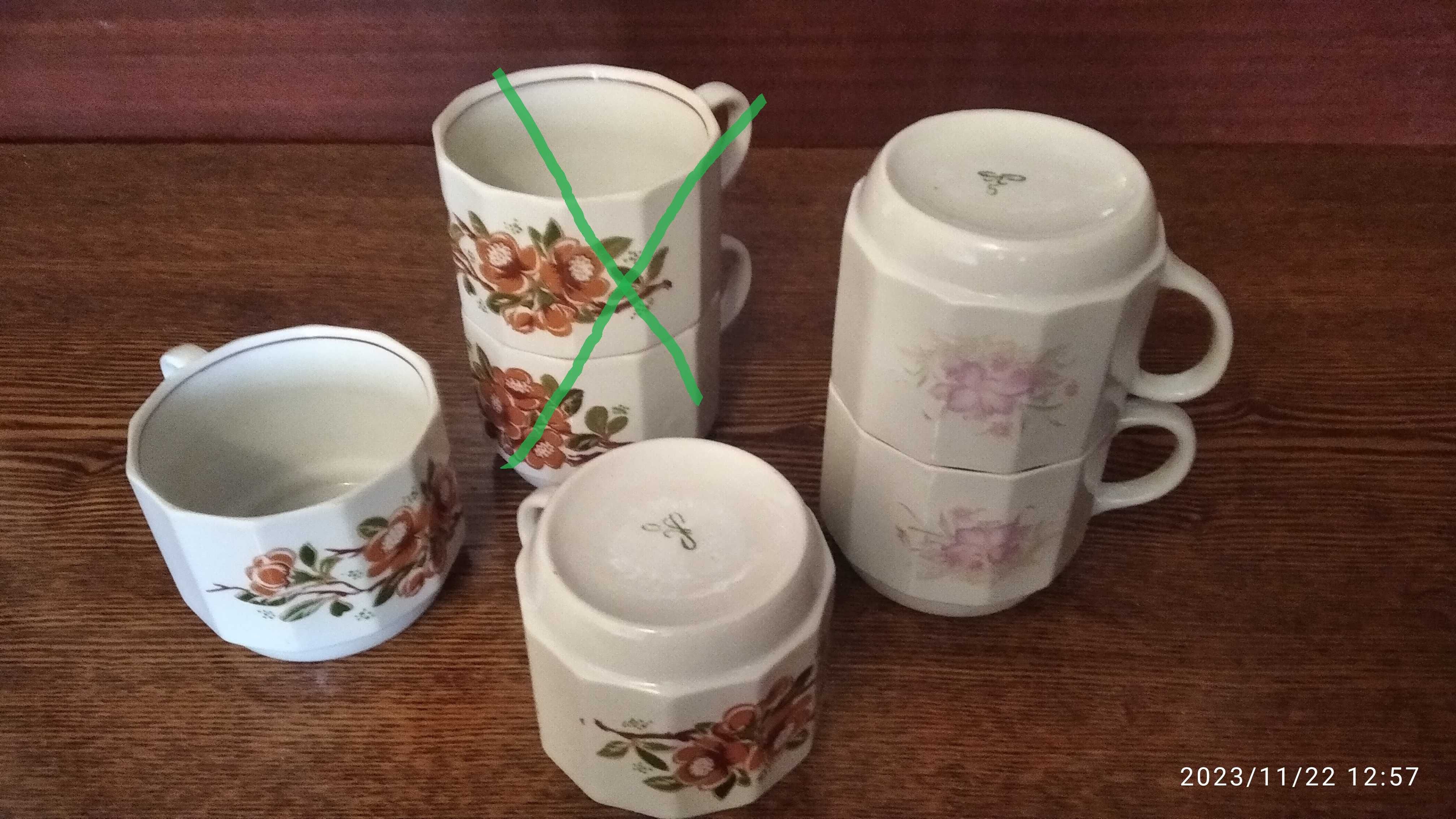 Чайные чашки, остатки сервизов СССР, подставка под чашки
