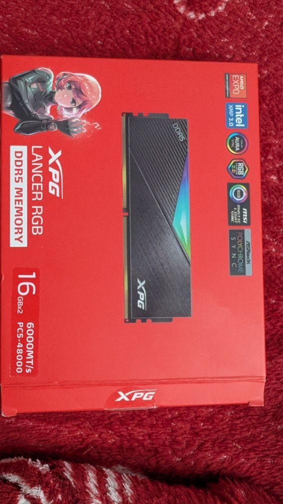 ADATA LANCER RGB  4x16  GB DDR5 6000 MHz
AX5U6000C3016G-DCLARBK x2
Gwa