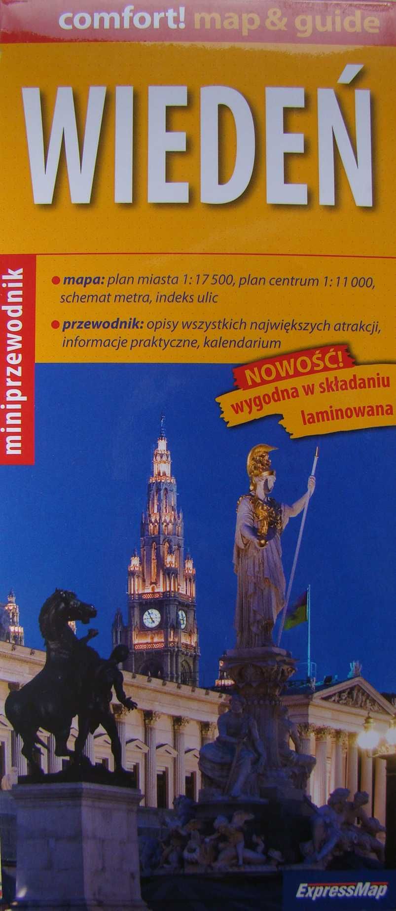WIEDEŃ Plan miasta i miniprzewodnik + Wien Souvenir - album