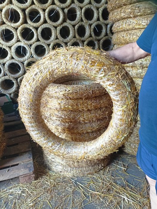 Wianek słomiany 80 cm