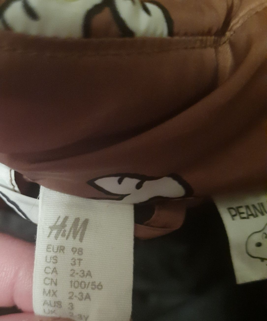 Куртка для хлопчика демисезонна h&m снупі snoopy, ріст 98см