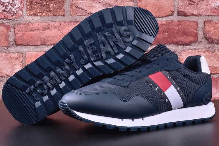 Buty Tommy Hilfiger Retro Leather Runner (EM0EM01081) - 44 WYSYŁKA 24H