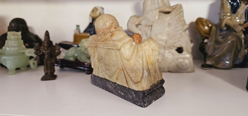 Kamienna figurka buddy - Vintage Prl