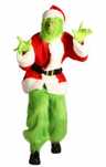 6 częściowy Claofoc Kostium Grinch dla dorosłych