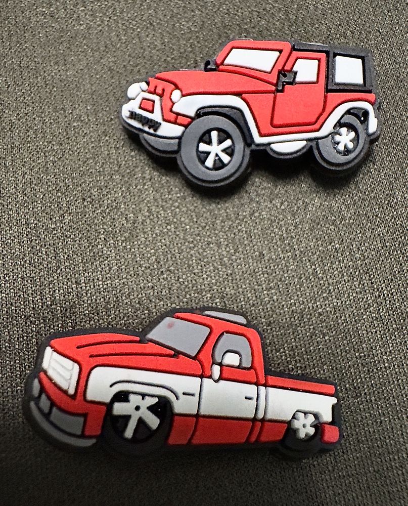 Jibbitz Delorean, BMW, Jeep, Skyline for Crocs