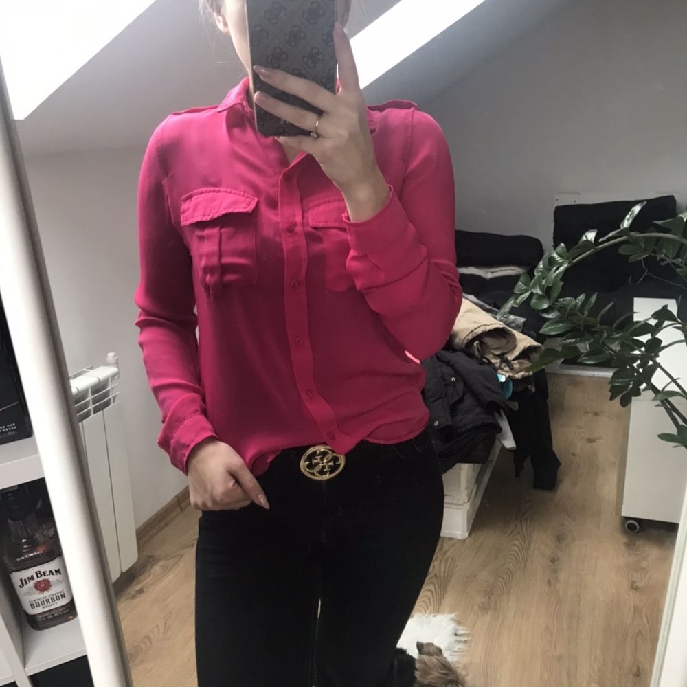 Koszula damska różowa S