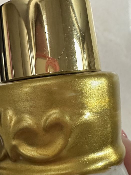 Złoty ceramiczny dziadek do orzechów glamour dozownik na mydło pudełko