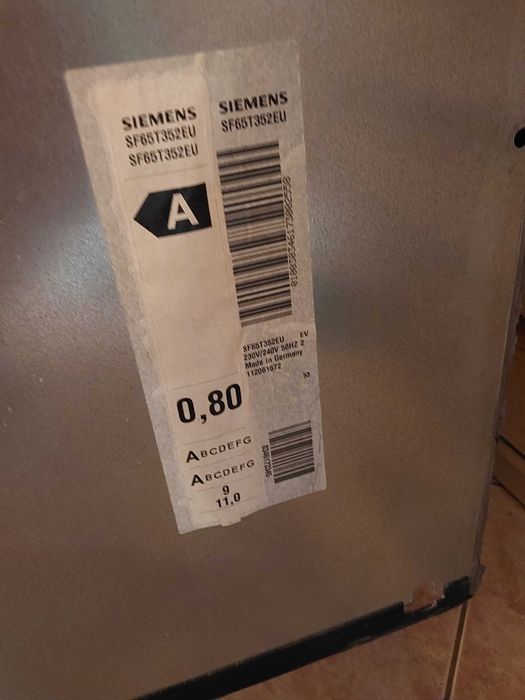 zmywarka Siemens sf65е352eu do zabudowy